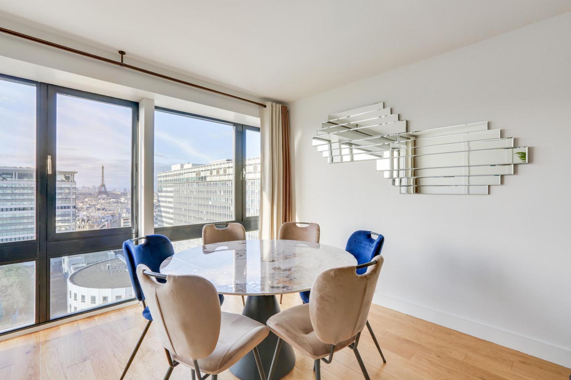 Paris Luxury Apartment 75M2 With Eiffel Tower View, 1 Min Metro, Parking Exteriér fotografie