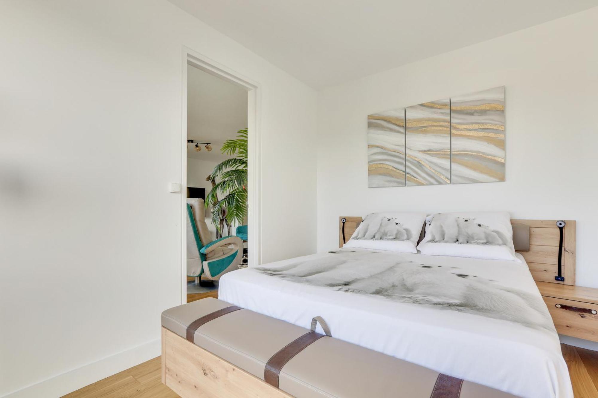 Paris Luxury Apartment 75M2 With Eiffel Tower View, 1 Min Metro, Parking Exteriér fotografie