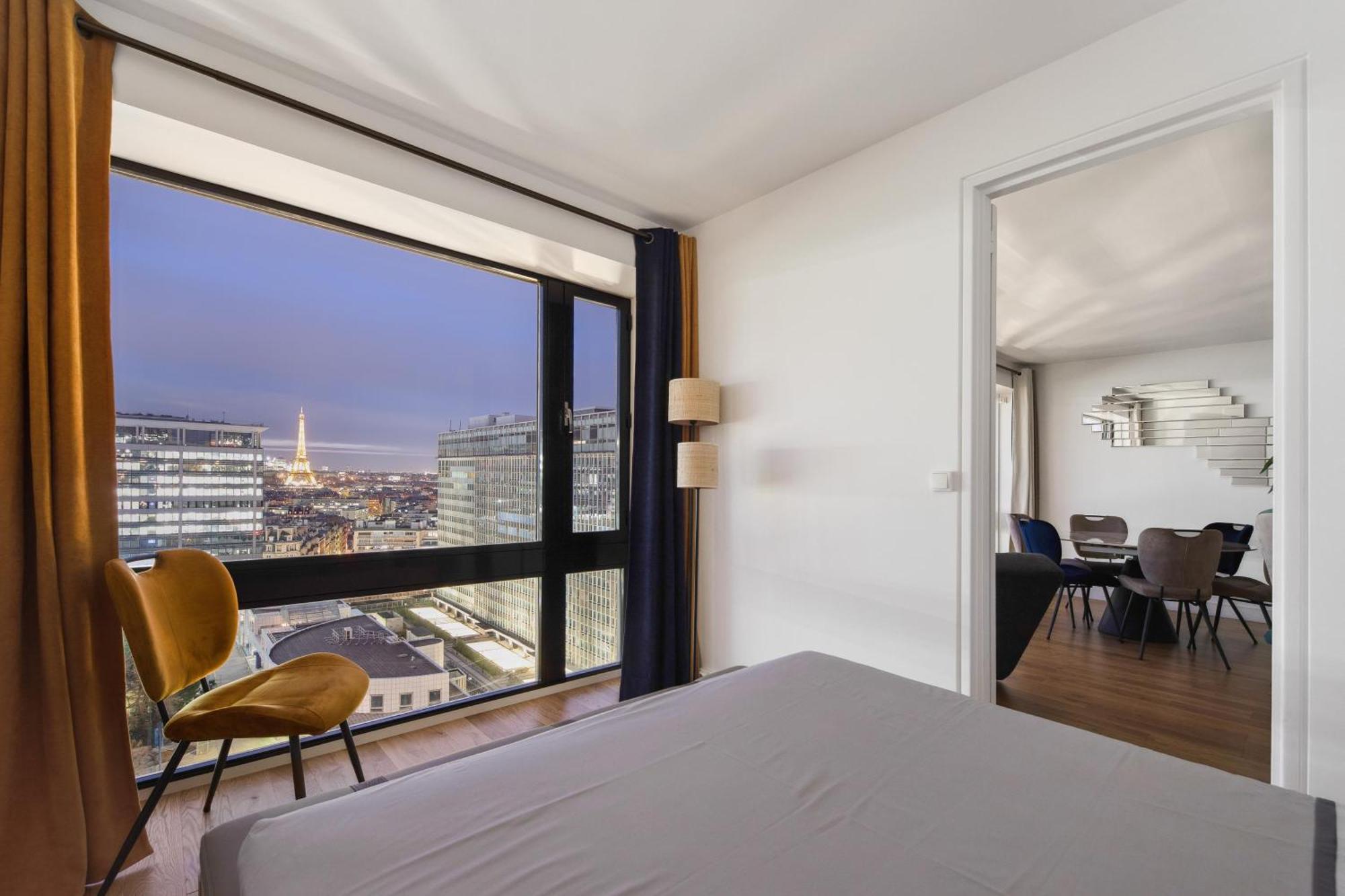 Paris Luxury Apartment 75M2 With Eiffel Tower View, 1 Min Metro, Parking Exteriér fotografie