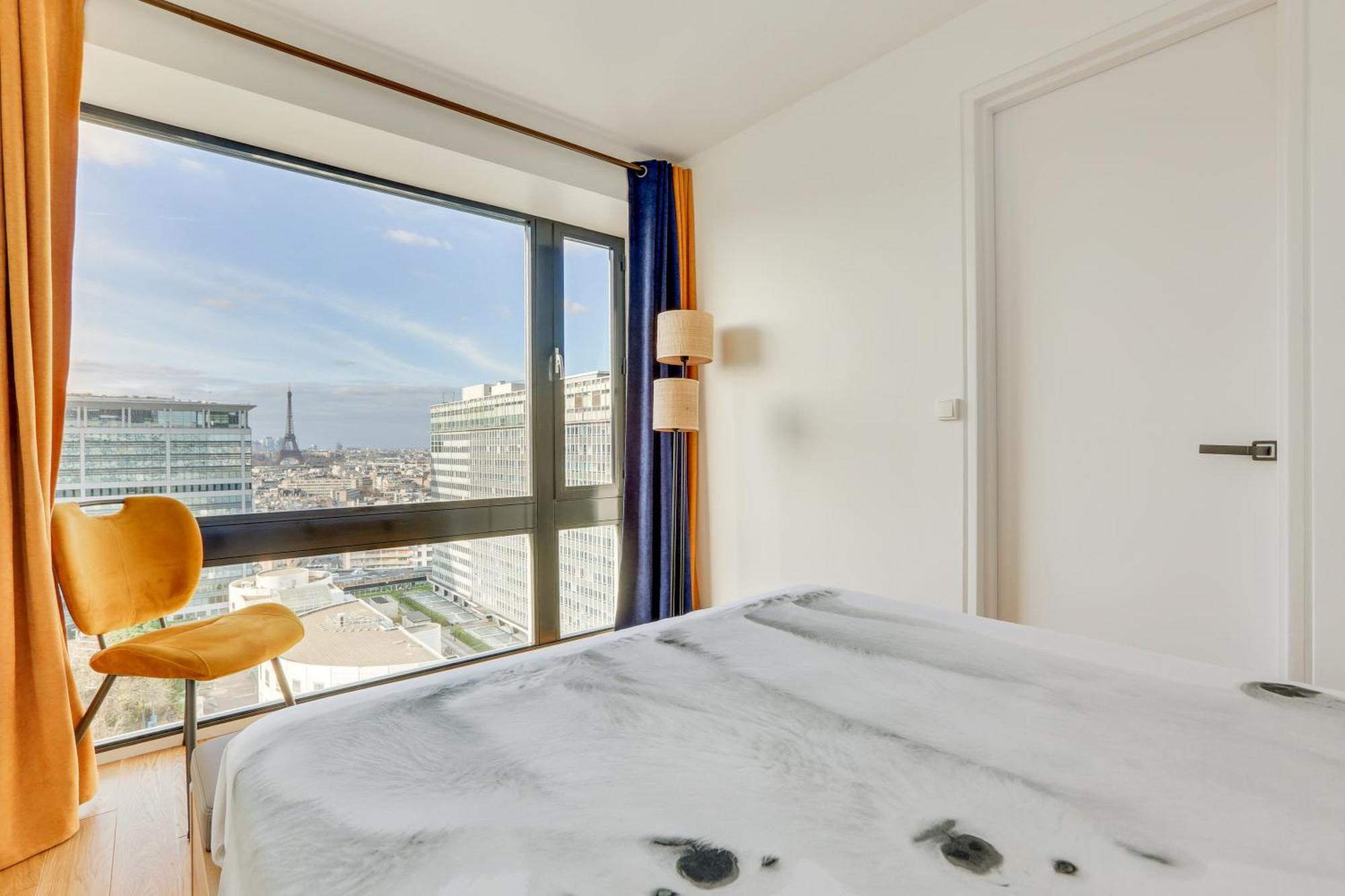 Paris Luxury Apartment 75M2 With Eiffel Tower View, 1 Min Metro, Parking Exteriér fotografie