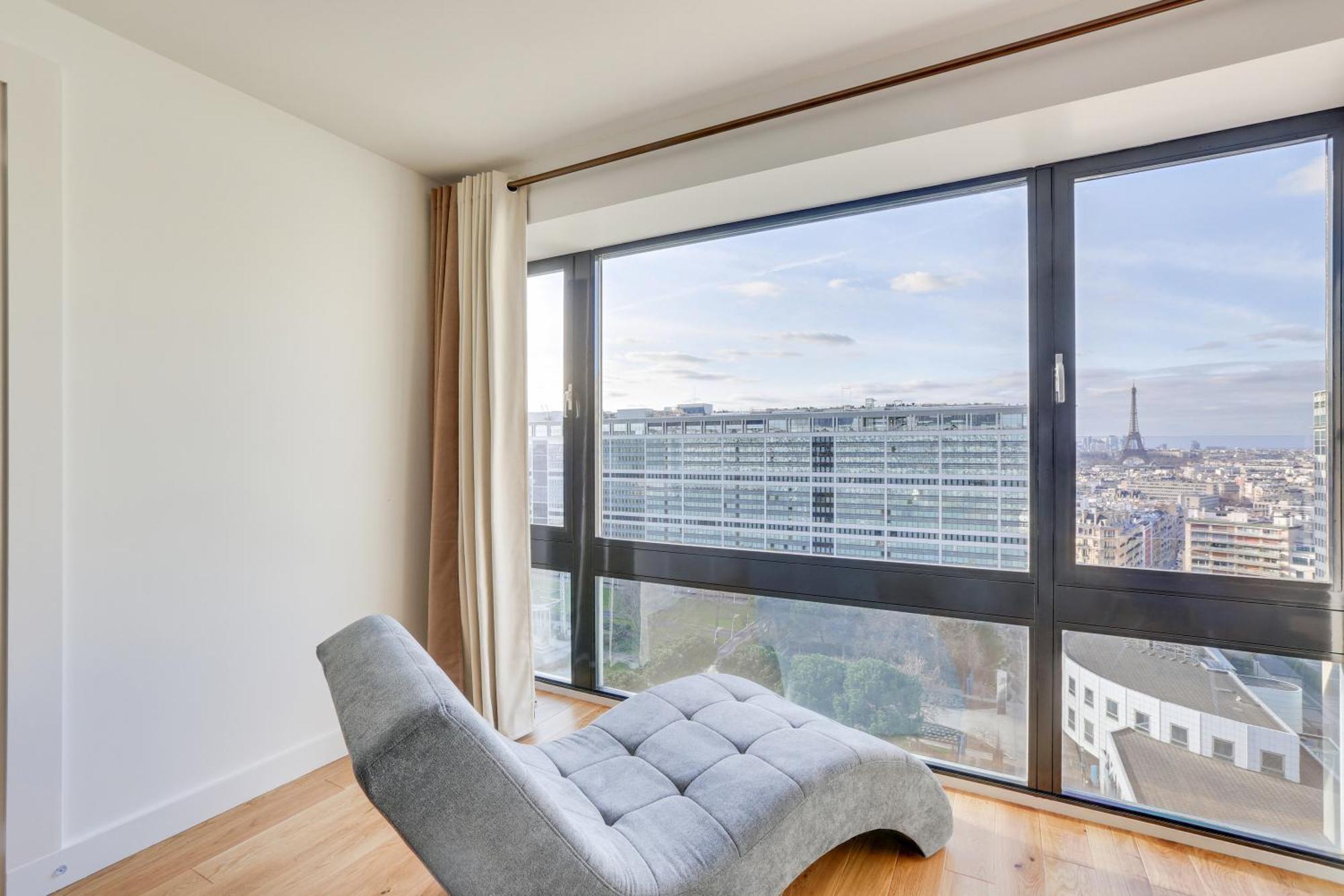 Paris Luxury Apartment 75M2 With Eiffel Tower View, 1 Min Metro, Parking Exteriér fotografie